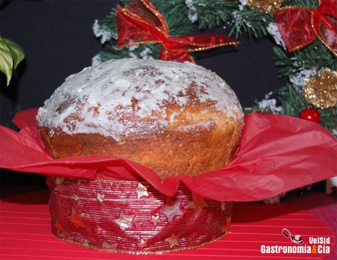 Panettone de frutos secos