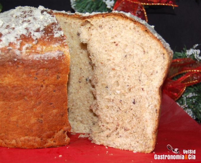 Panettone de frutos secos