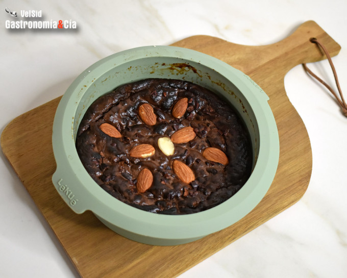 Pastel de plátano y cacao