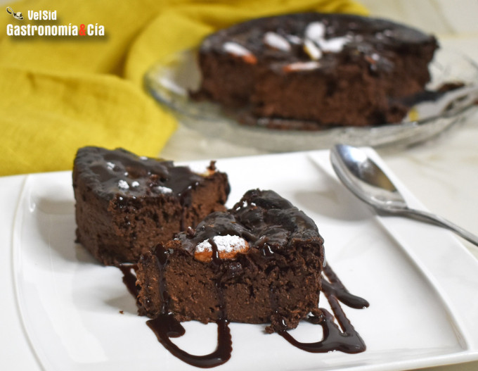 Pastel de plátano y cacao