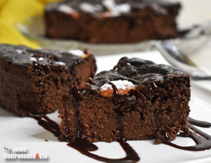 Pastel de plátano y cacao