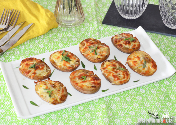 Patatas al horno gratinadas, con clavo y estragón