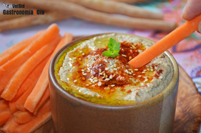 Paté de berenjenas y tofu ahumado