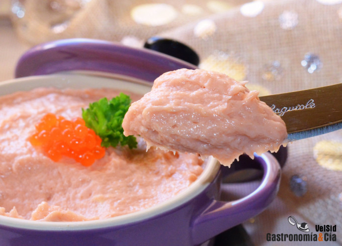 Crema de salmón casero