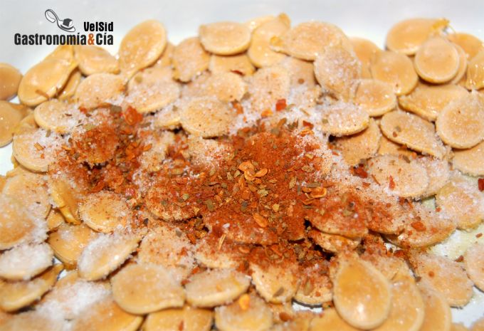 Pipas de calabaza tostadas