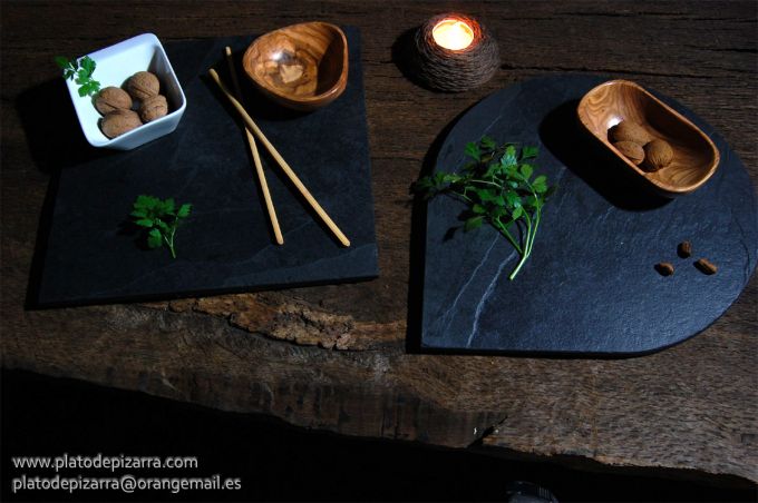 Platos de pizarra