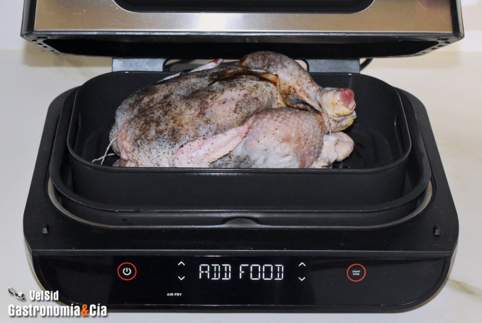 Pollo asado con salsa barbacoa