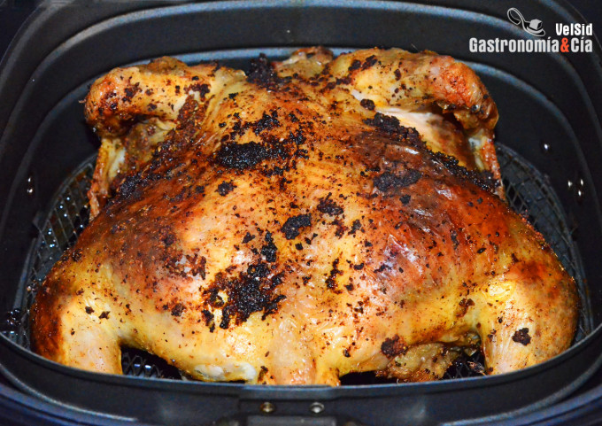 Pollo churrasco o mariposa en freidora de aire 