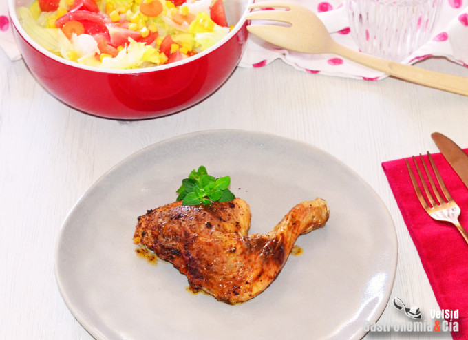 Pollo churrasco o mariposa en freidora de aire 