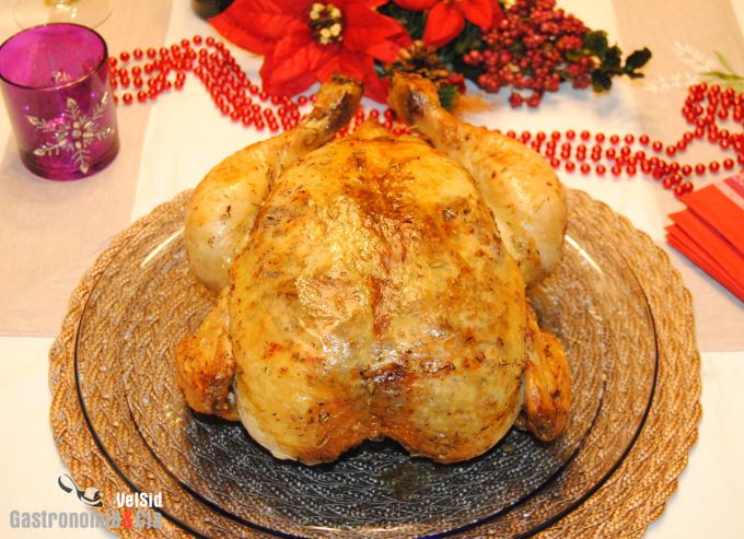 Pularda con trufa negra al Calvados