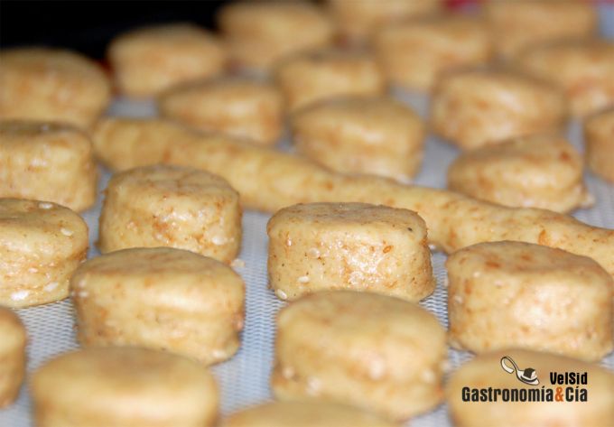 Quelitas integrales con sésamo