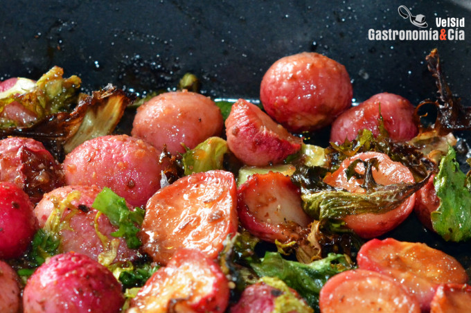 Rabanitos asados en airfryer