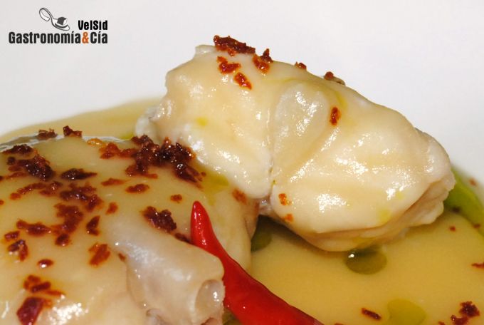 Rape con suquet blanco de patatas