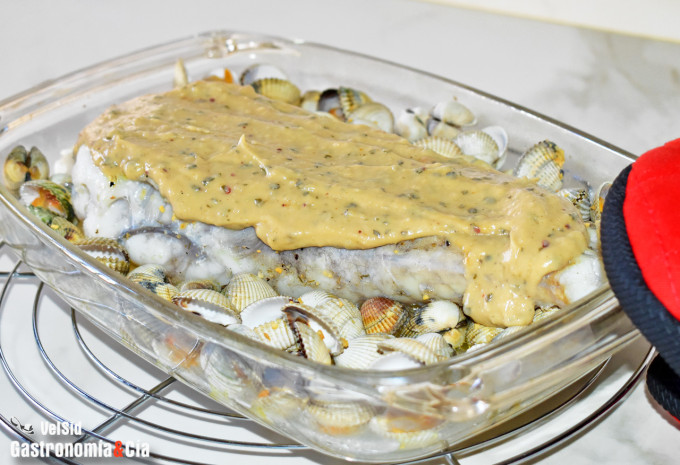 Receta de Rape con salsa Thermidor