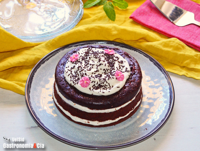 Tarta Red Velvet saludable