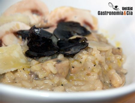 Risotto de setas y trufa fresca