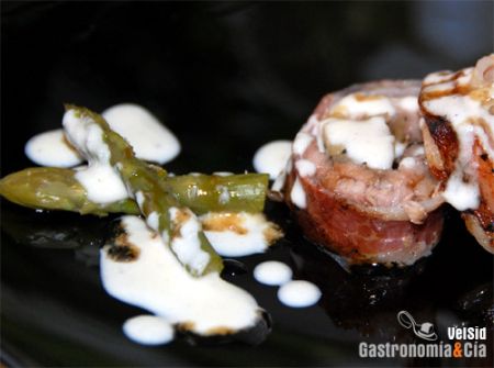 Rollito de lomo y pera