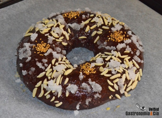 Roscón de Reyes de chocolate