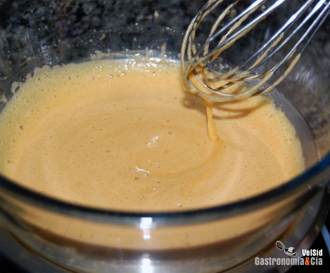 Sabayón de chocolate