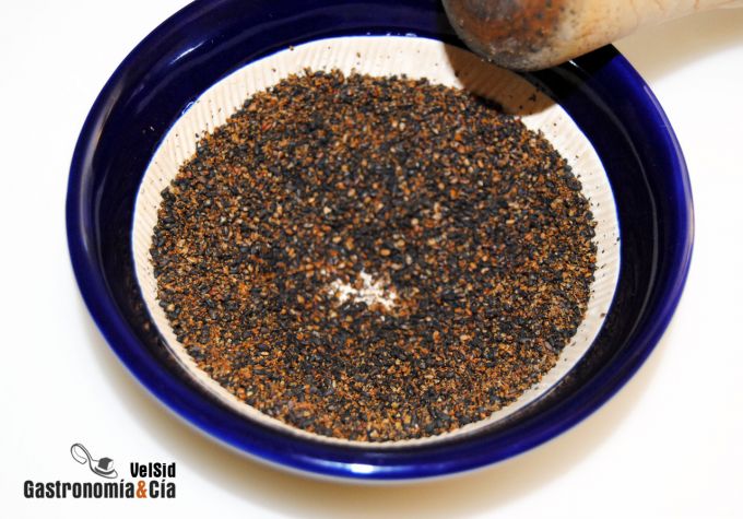 Sal de sésamo y wasabi