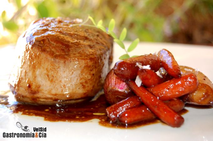 Receta de Solomillo glaseado con cerveza negra