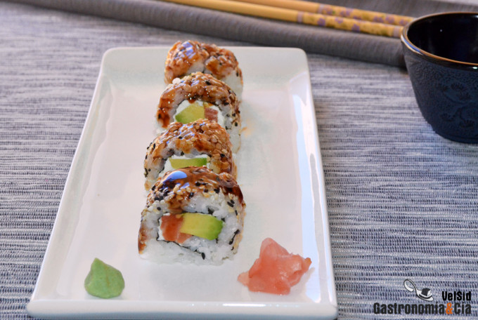 City Roll, receta de maki sushi invertido 