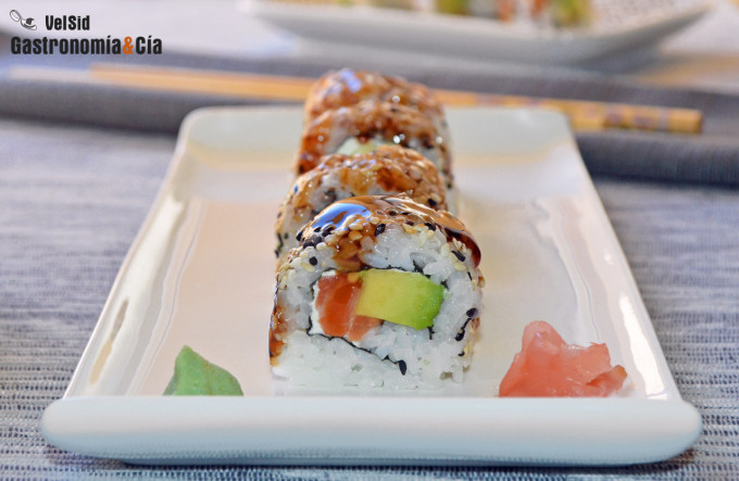 City Roll, receta de maki sushi invertido 
