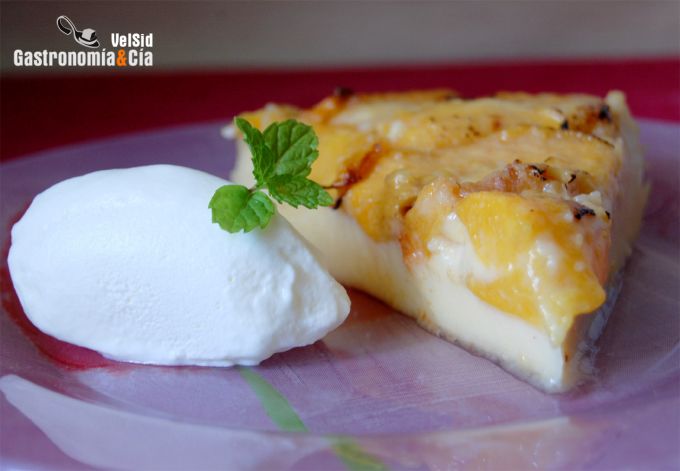 Tarta de nectarinas