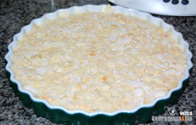 Tarta de queso y manzana