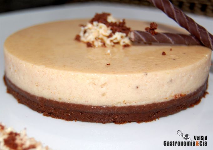 Tarta de queso y plátano