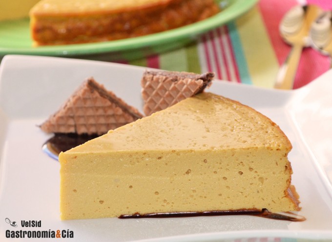 Tarta de queso y toffee