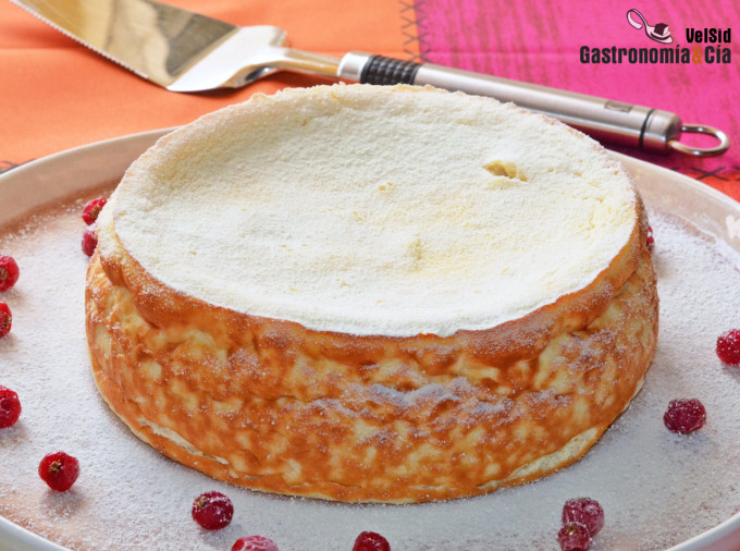 Tarta de ricotta, almendra y amaretto