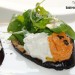 Berenjena a la parrilla con queso cottage