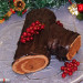 Bizcocho para el tronco de Navidad