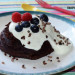 Bowlcake de chocolate y arándanos