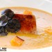 Crema de calabaza con foie mi cuit y trufa negra