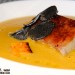 Crema de calabaza con foie mi cuit y trufa negra
