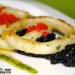 Calamares con cebolla, jengibre y mermelada de tinta de