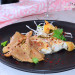 Corvina al horno con setas de ostra y limón encurtido
