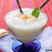 Crema de plátano con leche de coco