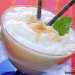 Crema de plátano con leche de coco