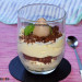 Crema de mascarpone con galleta sablé de chocolate y av