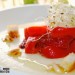 Cremoso de bacalao y membrillo con pimientos asados