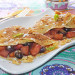 Crepes con manzana caramelizada y arándanos