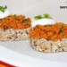 Crostini de cereales con zanahoria y queso fresco