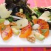 Ensalada de naranja sanguina y queso ahumado