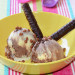 Helado de chocolate, vainilla y cookies