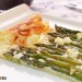Tarta de hojaldre con espárragos y queso