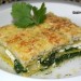 Lasaña de espinacas y piña