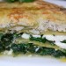 Lasaña de espinacas y piña